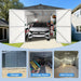 Outdoor Storage Shed, Metal Garden Shed Backyard Utility Tool House Building With 2 Doors And 4 Vents For Car, Truck, Bike, Garbage Can, Tool, Lawnmower Daily Nest