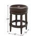 Rustic Elegance Backless Swivel Stool Home Essentials