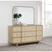 Kimpton - 9 Drawer Dresser With Mirror - Beige Furniture Max