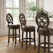 Stool With Back And Swivel Upholstered Seat Home Essentials