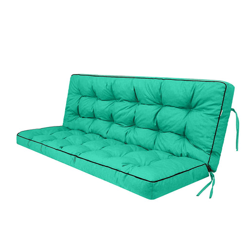3 Seater Outdoor Porch Swing Cushion With Backrest, Waterproof Daily Nest