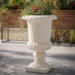 Roman Urn Planter Pot For Indoor / Outdoor - Beige White Home Essentials
