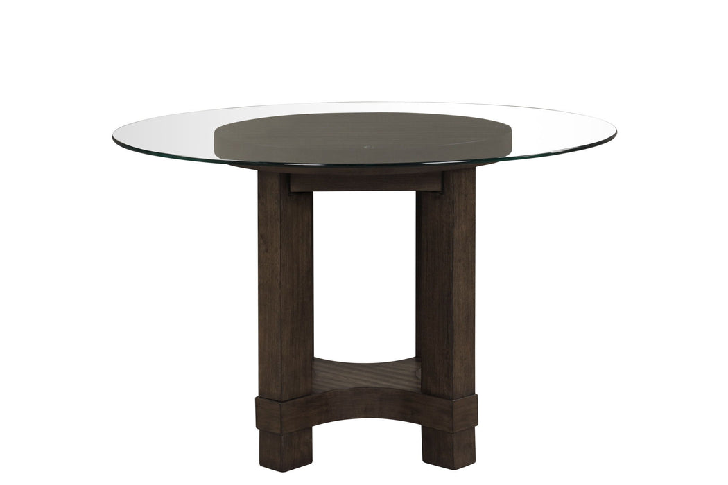 Cityscape - Round Dining Table Base - Dark Brown