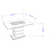 Ariya - Bar Table - Black Global Furniture USA