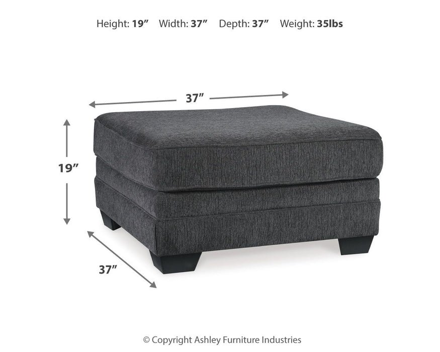 Tracling - Oversized Accent Ottoman - Slate Benchcraft®