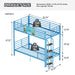 Bunk Bed, Convertible To 2 Separate Twin Size Beds With Full Length Guardrail & Ladder, No Box Spring Needed - Blue Home Essentials