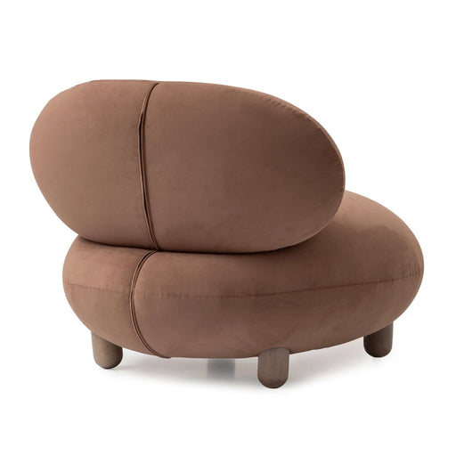 Bristol Point - Accent Chair - Fawn / Saddle Brown Michael Amini