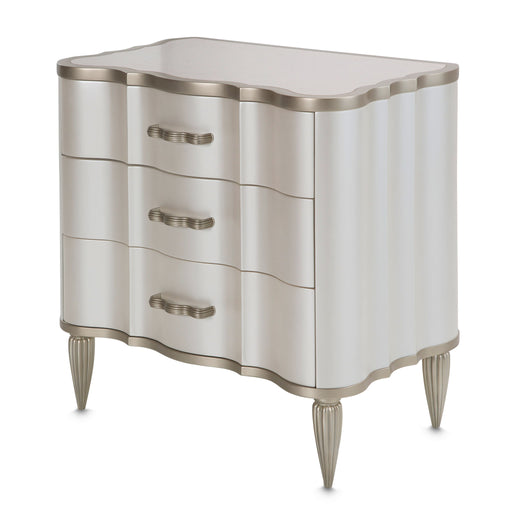 London Place - Nightstand - Creamy Pearl Michael Amini