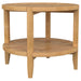Isbell - Round Table With Storage Shelf Furniture Max