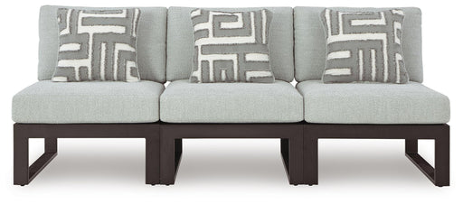 Beachloft - 3-Piece Outdoor Sectional - Black / Gray Signature Design by Ashley®