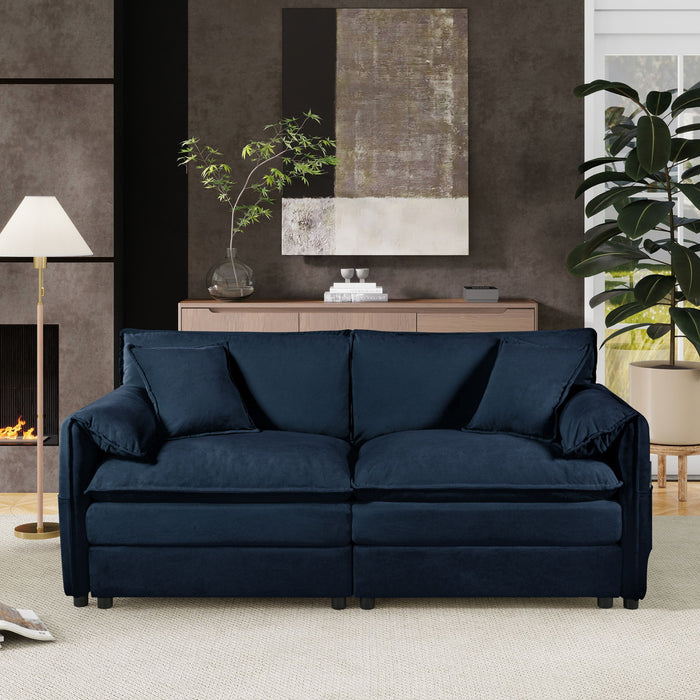 Modern Oversized Loveseat Sofa With Deep Seat And Diy Combination Home Essentials