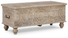 Fossil Ridge - Storage Bench - Beige Signature Design by Ashley®