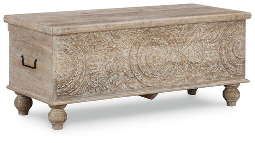 Fossil Ridge - Storage Bench - Beige Signature Design by Ashley®