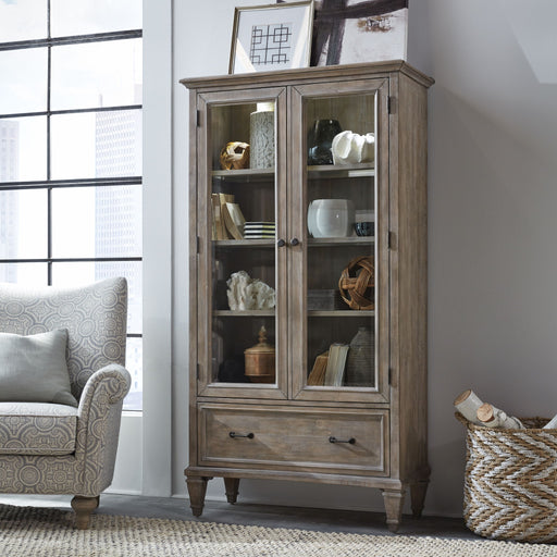 Lancaster - Door Bookcase - Dove Tail Gray Magnussen Furniture