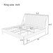 Bohemian Platform Bed With Tall Headboard Hearth and Haven