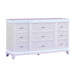 9 Drawer Dresser - White Matrix Furniture Group