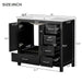 Bathroom Vanity With Sink Combo, 2 Soft Close Doors And 5 Drawers Hearth and Haven