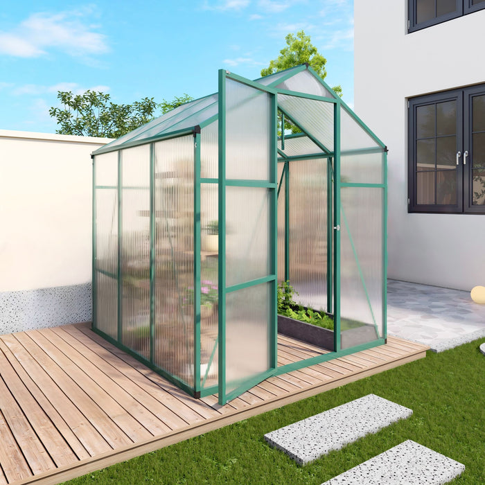 Polycarbonate Walk-In house, Raised Base For Outdoor In All Season Daily Nest