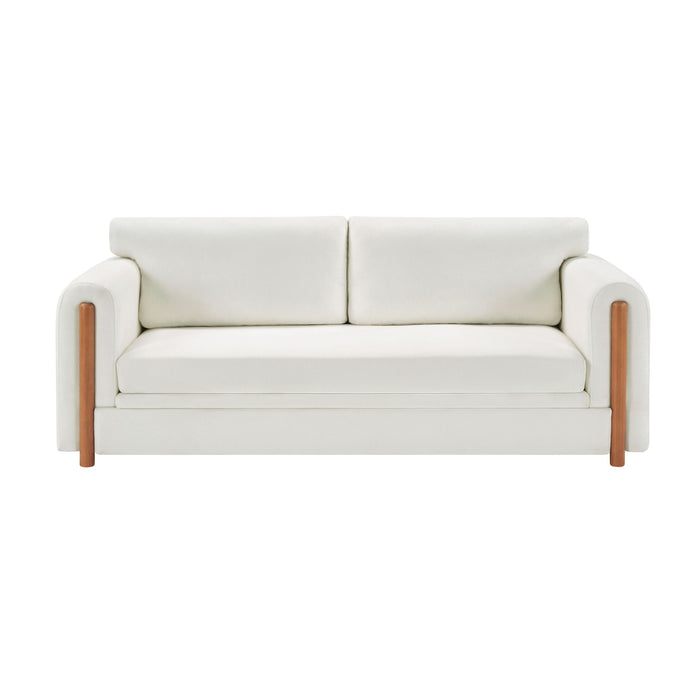 Modern 3 Seater Upholstered Couch Sofa For Living Room Noble House