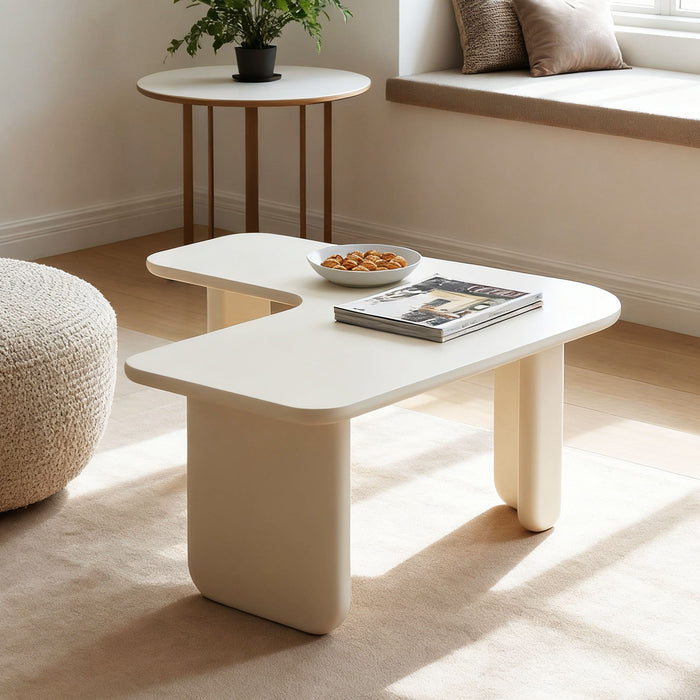 L-Shape Coffee Table For Living Room Home Essentials