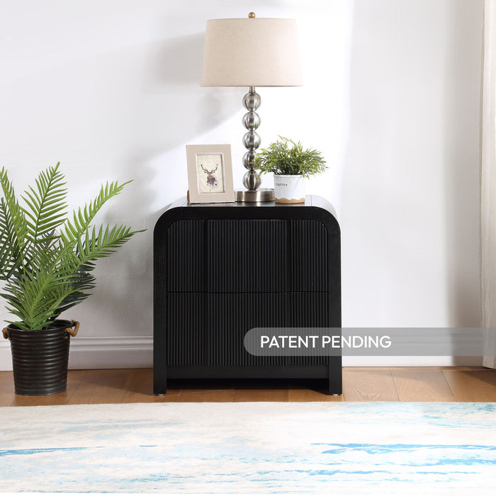 Fluted - Night Stand Meridian Furniture