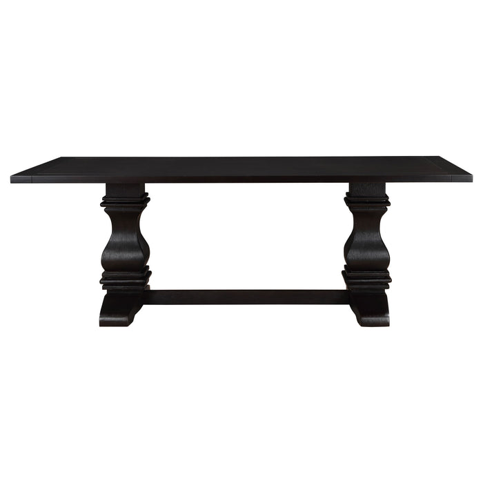 Villeneuve - Rectangular Double Pedestal Dining Table - Rustic Furniture Max