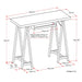 Sawhorse - Handcrafted Desk Simpli-Home