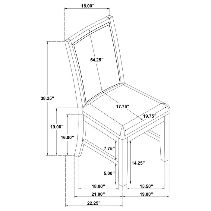 Survista - Upholstered Dining Side Chair (Set of 2) - Brown