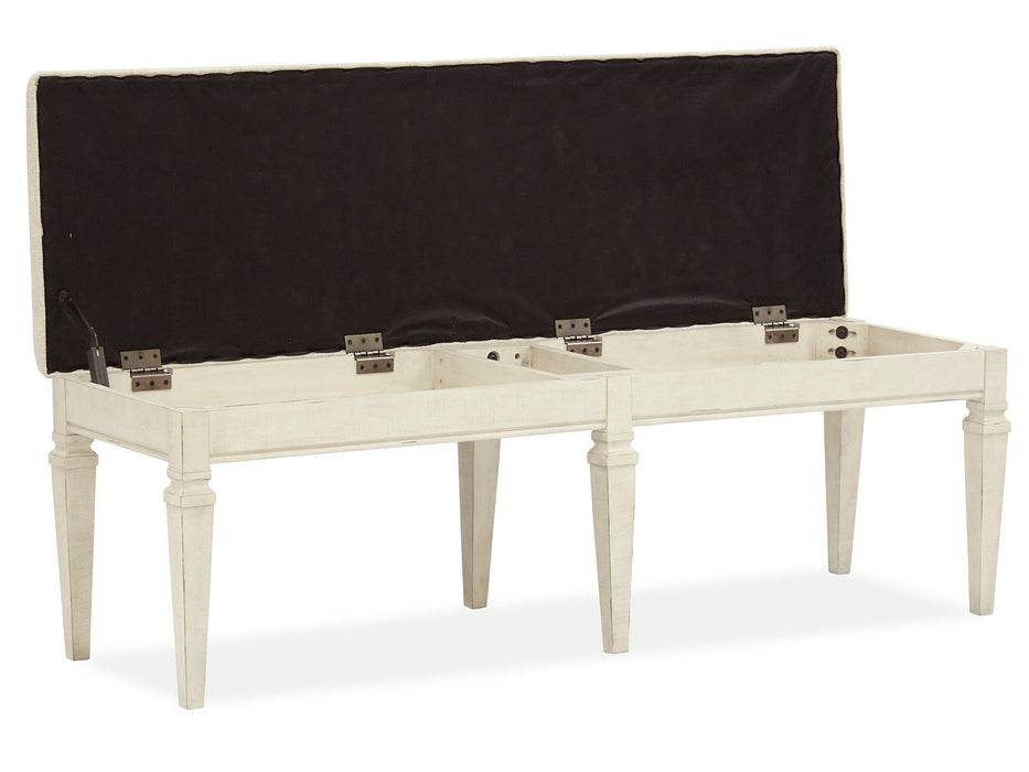 Newport - Bench With Upholstered Seat - Alabaster Magnussen Furniture