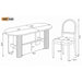 Oval Dining Table Set For 6 With 6 Upholstered Chairs Hearth and Haven
