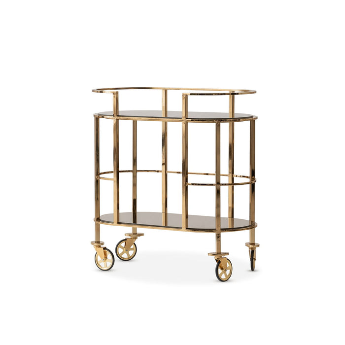 Savannah Breeze - Bar Cart - Bright Gold