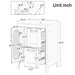 Modern Bathroom Vanity With Sink, Cabinet With 2 Drawers And Door, Adjustable Shelf Hearth and Haven