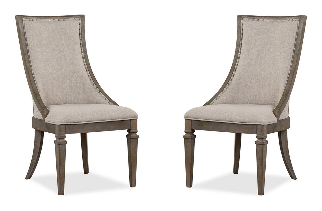 Lancaster - Dining Arm Chair With Upholstered Seat & Back (Set of 2) - Dovetail Gray Magnussen Furniture