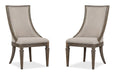 Lancaster - Dining Arm Chair With Upholstered Seat & Back (Set of 2) - Dovetail Gray Magnussen Furniture
