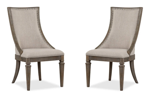 Lancaster - Dining Arm Chair With Upholstered Seat & Back (Set of 2) - Dovetail Gray Magnussen Furniture
