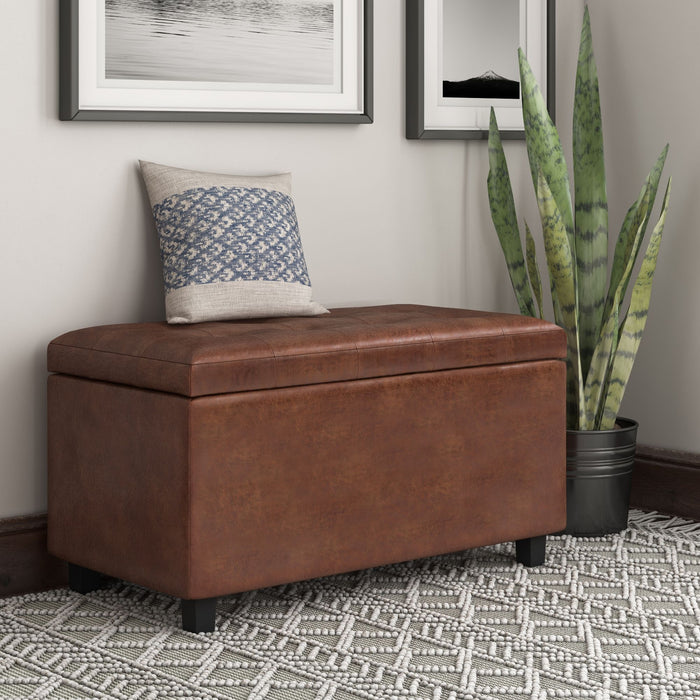 Cosmopolitan - Upholstered Storage Ottoman Simpli-Home