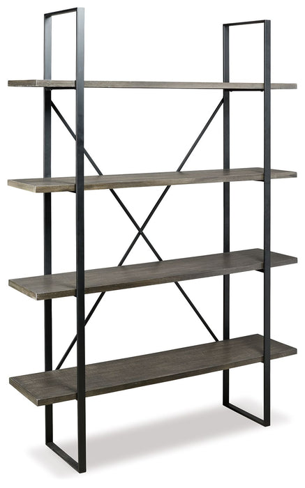 Gilesgrove - Bookcase - Black / Gray Signature Design by Ashley®