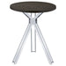 Edgerton - Round Height Bistro Bar Table - Dark Oak Furniture Max