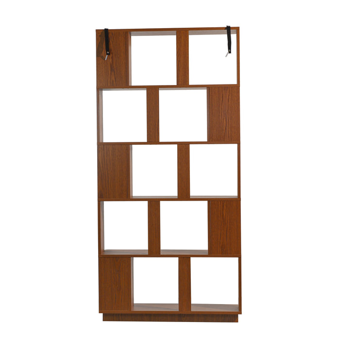 Modern 5 Tier Open Storage Bookcase Home Essentials