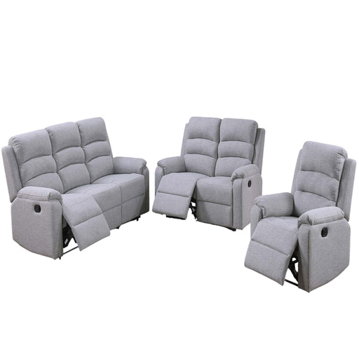 Modern Living Room Set With Manual Recliner Home Essentials