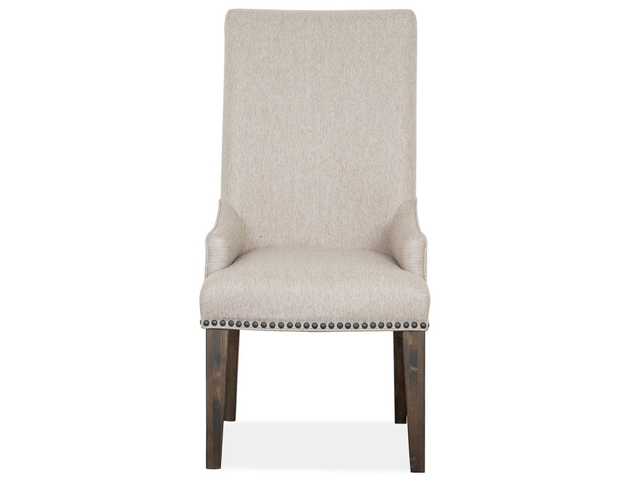 Bellamy - Upholstered Host Chair (Set of 2) - Peppercorn Magnussen Furniture