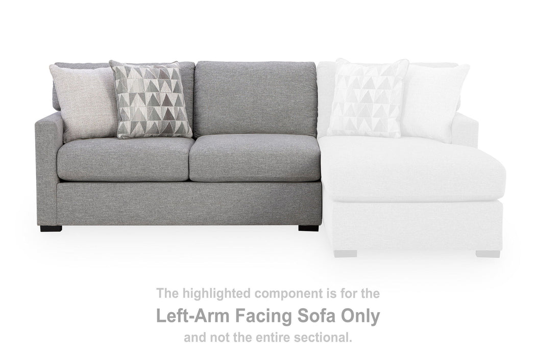 UrbanCrest - LAF Sofa - Pewter Signature Design by Ashley®