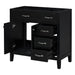 Modern Bathroom Vanity Base Only, 2 Doors And 3 Drawers Hearth and Haven
