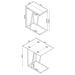 Rectangle Accent Table - Gray Furniture Max