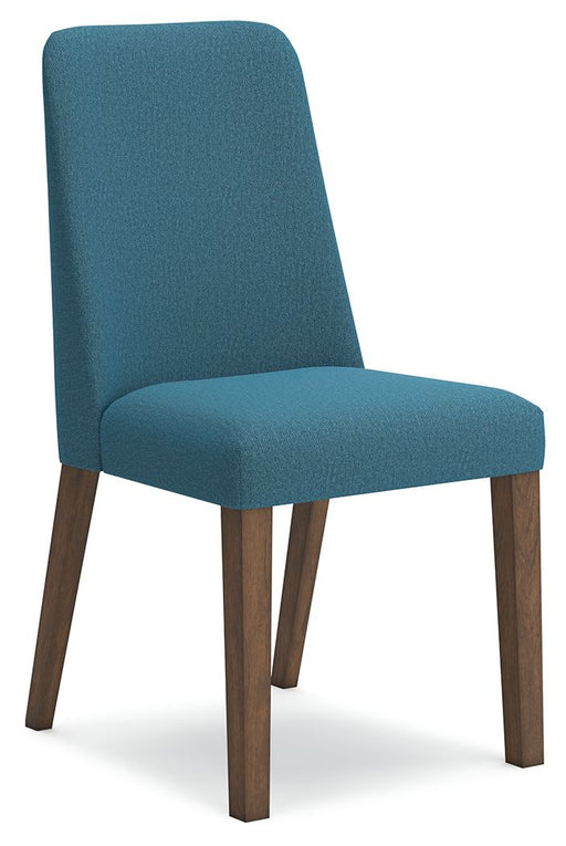Lyncott - Dining Uph Side Chair (Set of 2) - Blue / Brown Signature Design by Ashley®