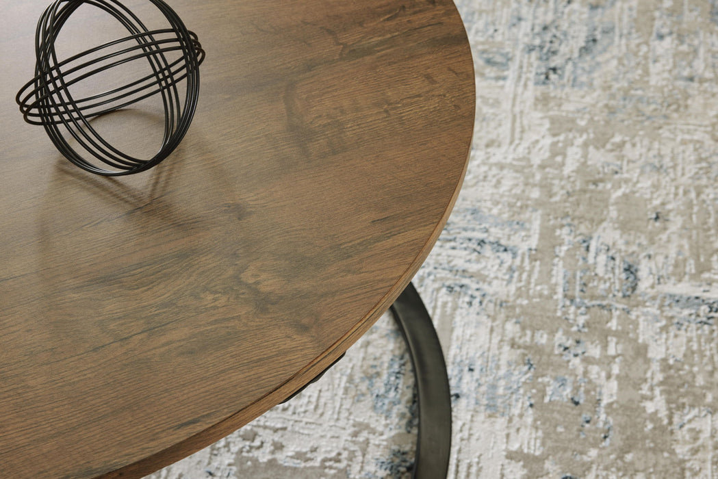 Cassbryn - Occasional Table Set (Set of 3) - Brown / Black Signature Design by Ashley®