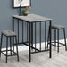 3 Pieces Dining Set, Counter Height, Rectangular, Small, Contemporary & Modern 8th Street