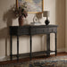 Retro Console Table With 3 Soft Close Drawers Noble House