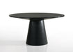 Jasper - Wide Round Dining Table - Black Lilola Home