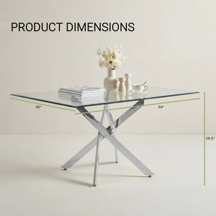 Modern Rectangular Table For Dining Room Home Essentials